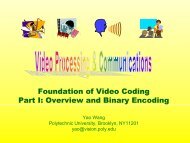 Foundation of Video Coding Part I: Overview and Binary Encoding