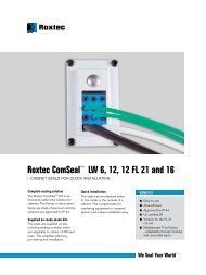 Roxtec - Colliers serrage pour câbles
