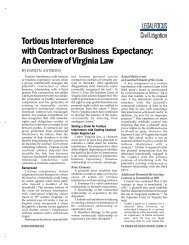 Tortious Interference with Contract or Business Expectancy: An ...