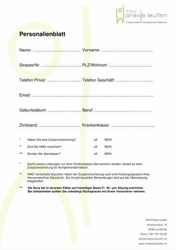 Fragebogen (PDF) - Praxis Dagmar Geiss