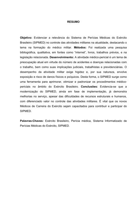 importÃ¢ncia do sipmed - milanez - essex 2010 - Escola de SaÃºde do ...