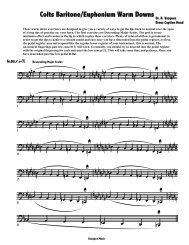 Colts Baritone/Euphonium Warm Downs