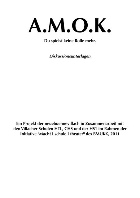 AMOK Diskussionsunterlagen - HTL Villach
