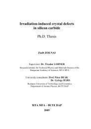 Irradiation-induced crystal defects in silicon carbide Ph.D. Thesis