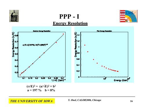 Radiation-Hard Quartz Cerenkov Calorimeters - The University of Iowa