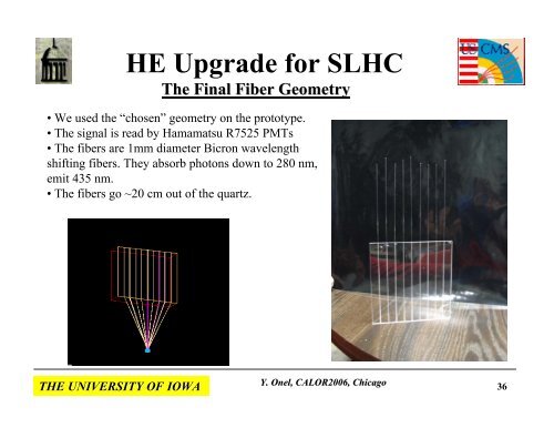 Radiation-Hard Quartz Cerenkov Calorimeters - The University of Iowa