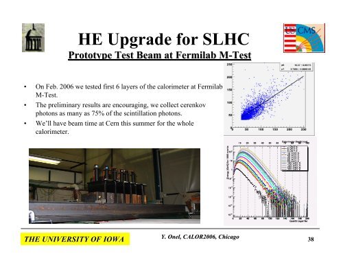 Radiation-Hard Quartz Cerenkov Calorimeters - The University of Iowa