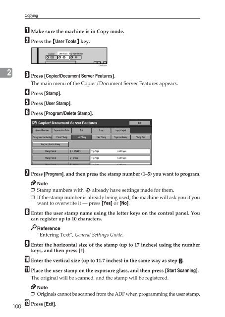 Copy Reference Guide - Zoom Imaging Solutions, Inc