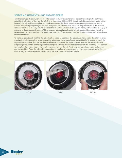 TTS Golf RoToR oWNERS MANUAl - Hunter Industries