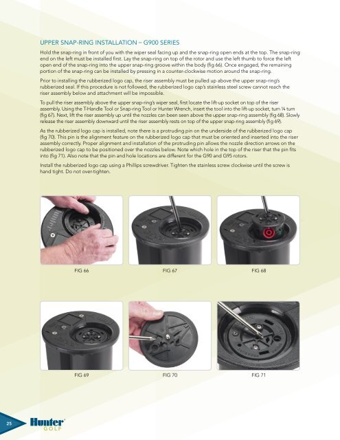 TTS Golf RoToR oWNERS MANUAl - Hunter Industries