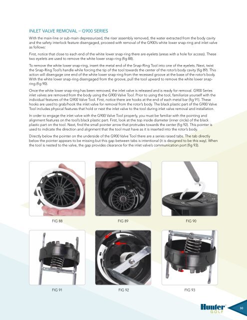 TTS Golf RoToR oWNERS MANUAl - Hunter Industries