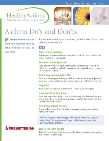 Asthma Do's and Don'ts