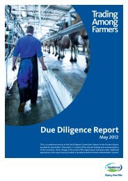 Due Diligence Report - Fonterra