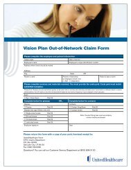 Vision Plan Out-of-Network Claim Form - My Benefit Choices