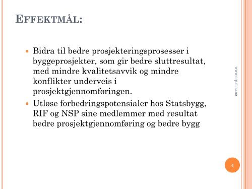 Prosjekteringsprosess i byggeprosjekter (PROBY). - NTNU