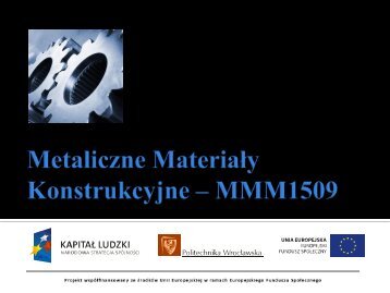 Metaliczne materiaÅy konstrukcyjne