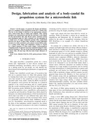 Design, fabrication and analysis of a body-caudal fin propulsion ...