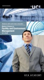 Facility and Environment Management - BCA Academy