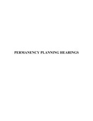 PERMANENCY PLANNING HEARINGS
