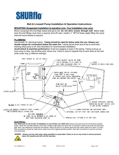 911-1000-E_1500 Livewell 24v 358-101-00 - SHURflo