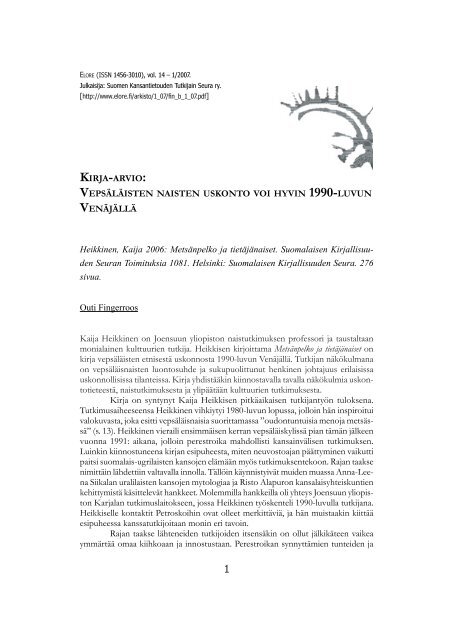Kaija Heikkinen 2006 - Elore