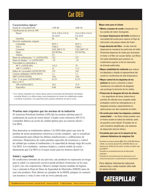 Aceite para motor diesel CI-4 - Venequip