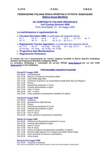 Campionato Italiano SurfCasting Individuale - FIPSAS Napoli
