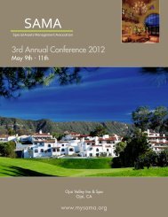 SAMA Conference Booklet - Berkeley Research Group