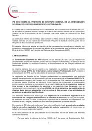 Informe relativo al Proyecto de Estatuto General de la OrganizaciÃ³n ...