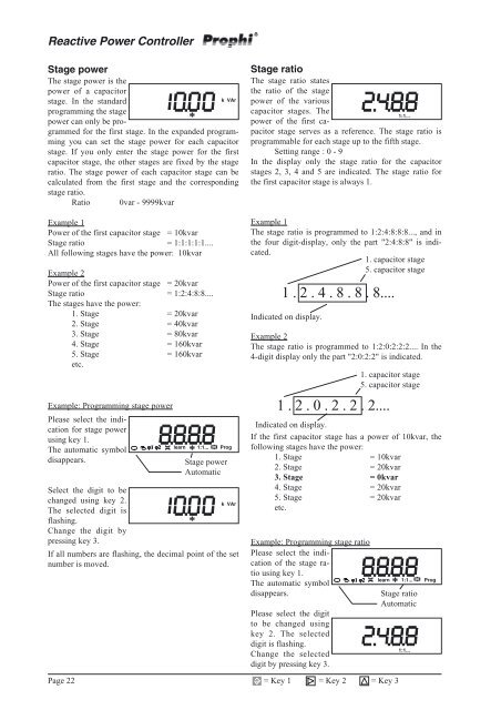 Reactive Power Controller Operating instructions