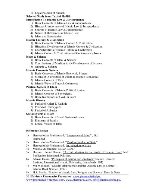 Download Pharmacy Curriculum Draft (NCRC); 2011