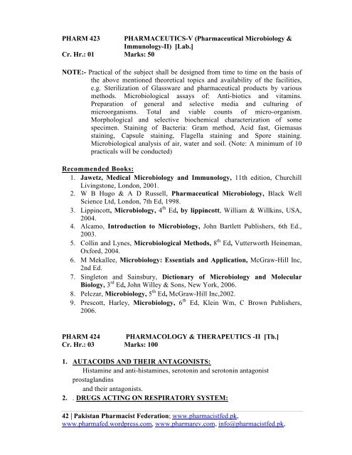 Download Pharmacy Curriculum Draft (NCRC); 2011