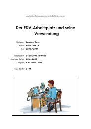 Der EDV-Arbeitsplatz und seine Verwendung - EmanuelDuss.ch.