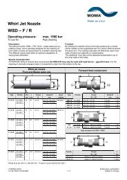 Whirl jet up to 1500 Bar - Woma