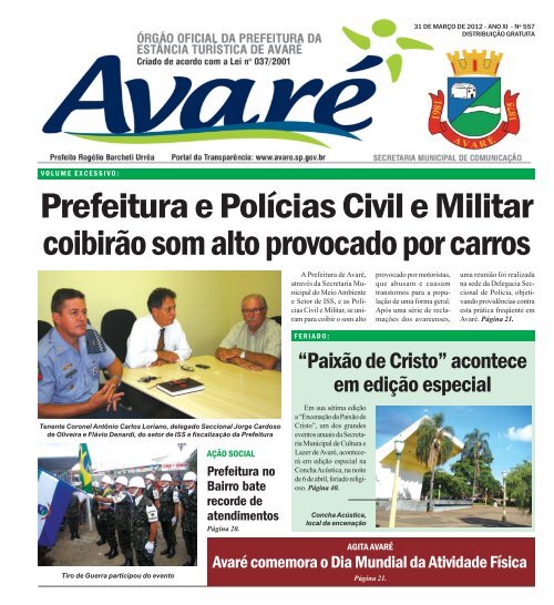 Sabesp faz manutenção de emergência em Avaré  Prefeitura Municipal da  Estância Turística de Avaré SP