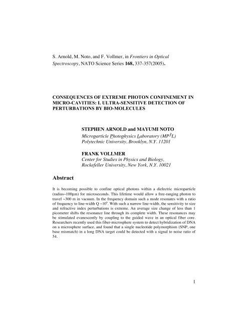 Abstract - Polytechnic University