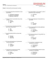 Past Tense of Verbs- 4 - Schoolkid.Ph