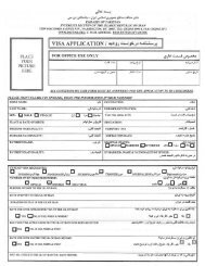 Visa Form - Travel Document