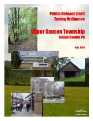 Table of Contents - Upper Saucon Township