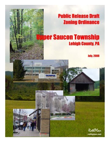 Table of Contents - Upper Saucon Township