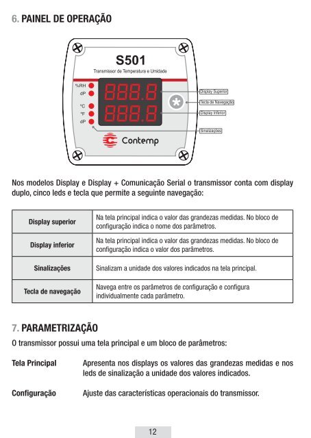 Manual de InstruÃ§Ãµes S501.indd - Contemp