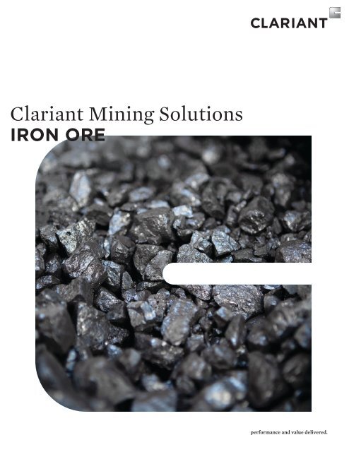 Clariant Mining Solutions - Iron Ore