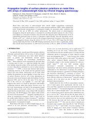 Propagation lengths of surface plasmon polaritons on metal films ...