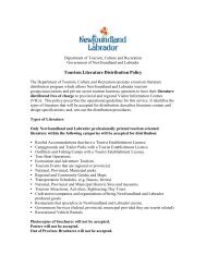 Tourism Literature Distribution Policy and Submission Form