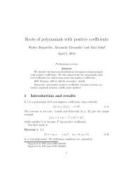 Roots of polynomials with positive coefficients