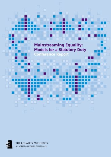 Mainstreaming Equality Conference Report.pdf - Equality Authority