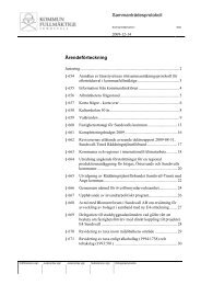 SammantrÃ¤desprotokoll ÃrendefÃ¶rteckning - Sundsvall