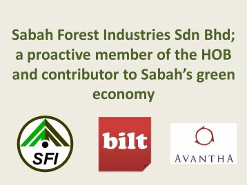 Sabah Forest Industries Sdn Bhd - Sabah Forestry Department