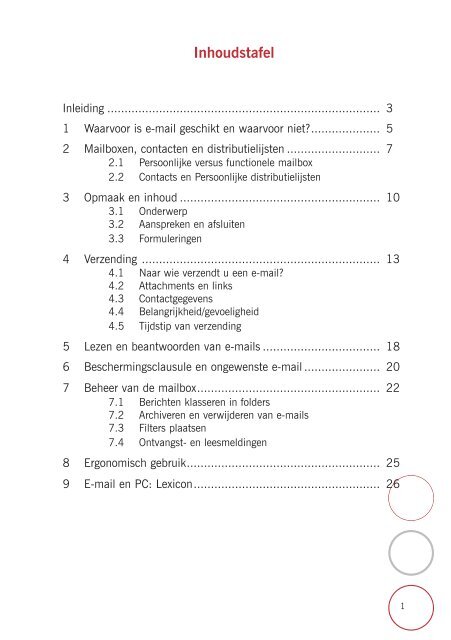 Brochure Courrier N - Fedweb - Belgium