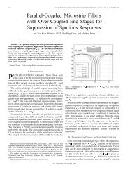 Parallel-coupled microstrip filters with over-coupled ... - IEEE Xplore